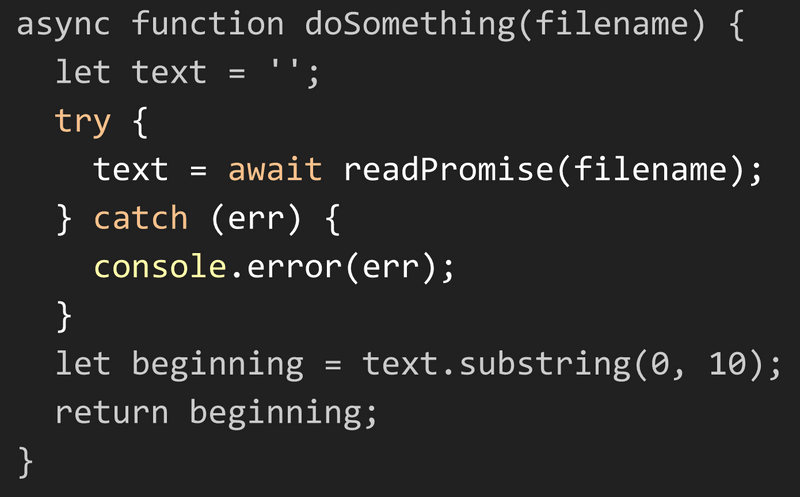 asyn function pre refactor